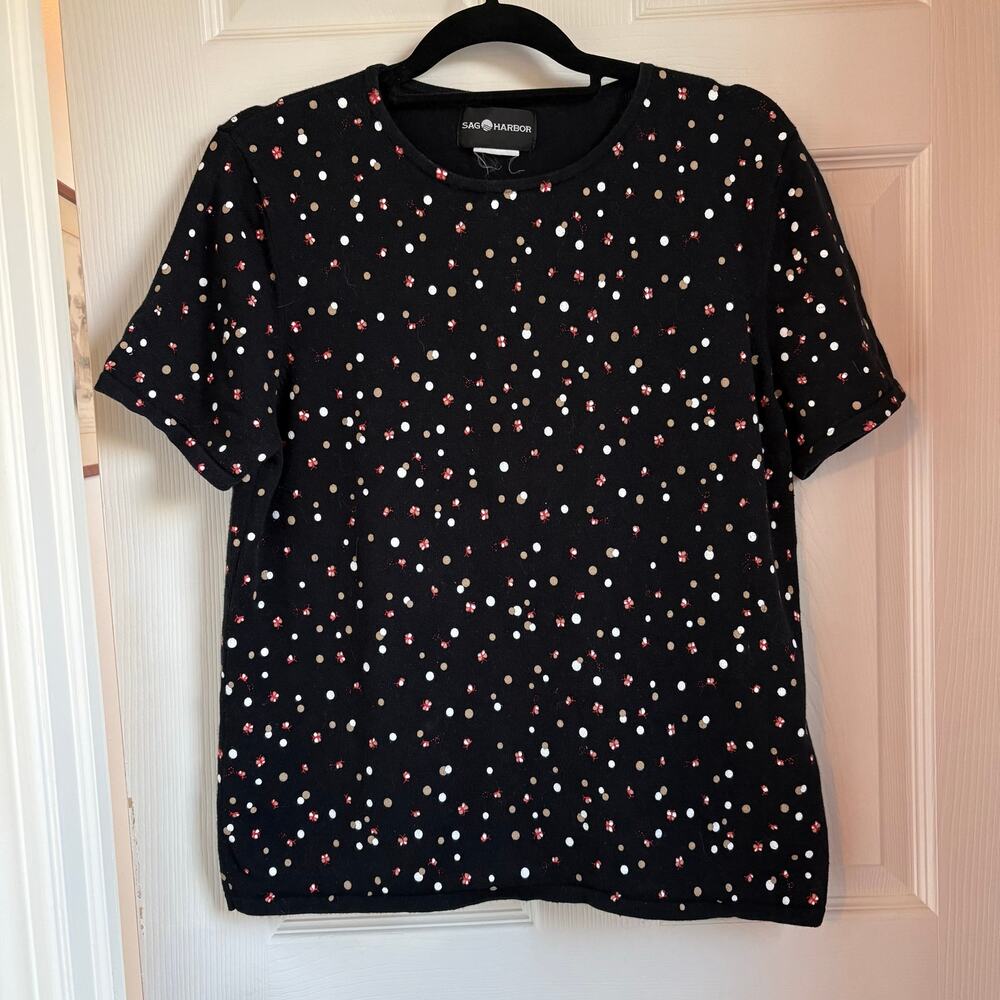 Sag Harbor Polka Dot Butterfly XL Women’s Top